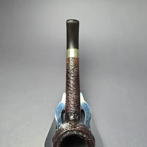 Sasieni 1946-50 Four Dot Amesbury Patent Rusticated Lumberman Estate Briar Pipe, English Estates - Image 6