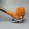James Upshall Empire Executive Smooth Magnum Bent Billiard Estate Briar Pipe, Unsmoked - Image 6