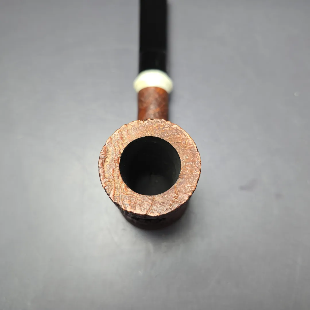 Chacom Pirate 155 Sandblasted Poker Sitter Estate Briar Pipe, Unsmoked, 9mm - Image 6