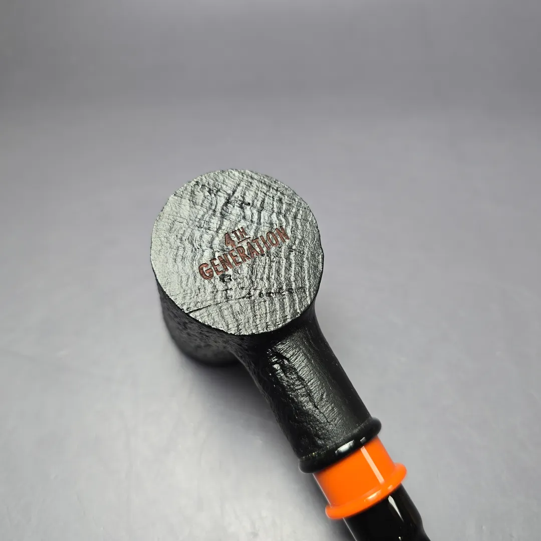 4th Generation 2021 Fathers, Friends and Fire Sandblasted Poker Estate Briar Pipe, Unsmoked - Image 6
