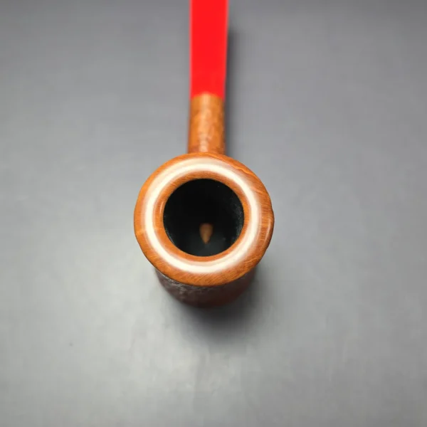 Ryan Alden Queen of Hearts Sandblasted Tipsy Poker Estate Briar Pipe, Unsmoked - Image 6