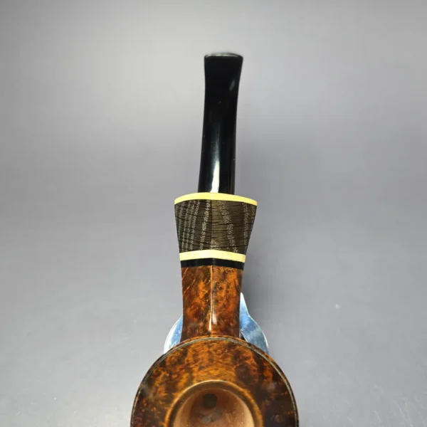 Stephen Downie Smooth Bulldog w/ Privet & Morta Estate Briar Pipe, Unsmoked - Image 6