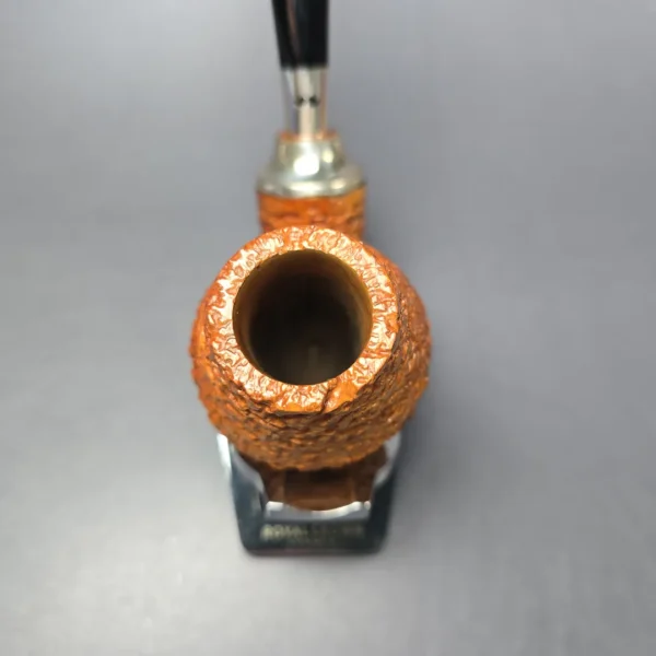 Caminetto Business Rusticated Rhodesian w/ Silver Estate Briar Pipe, Italian Estates - Image 6