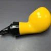 Al Pascia Curvy Yellow Smooth Reverse Calabash Apple Estate Pipe, Unsmoked - Image 7