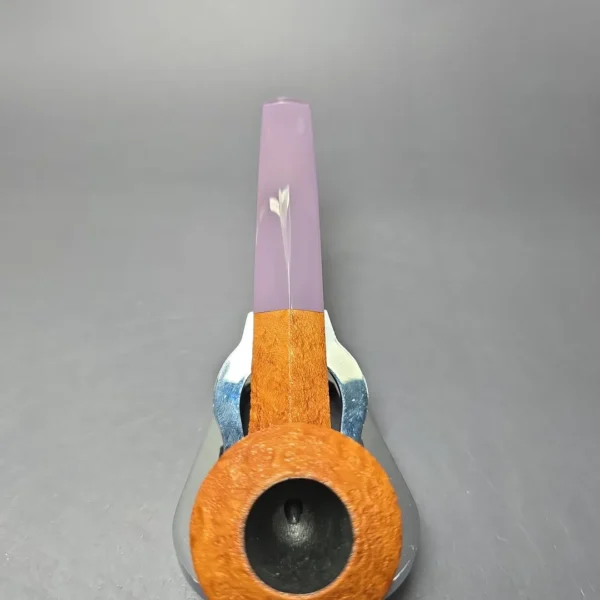 Martin Cermak Sandblasted Wide Shank Bulldog Estate Briar Pipe, Unsmoked - Image 7