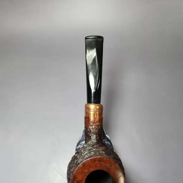 4th Generation (by Ascorti) Forza Grappa 1931 Rusticated Apple Estate Briar Pipe, Unsmoked - Image 7