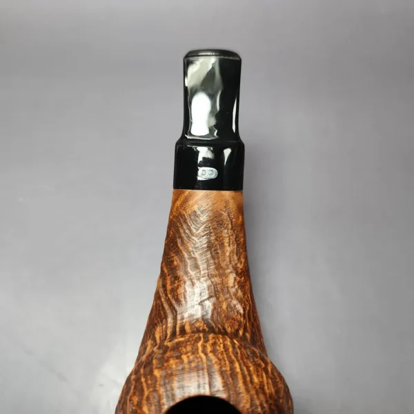 Chacom Oscar by Tom Eltang Sandblasted Apple Estate Briar Pipe, Unsmoked - Image 7