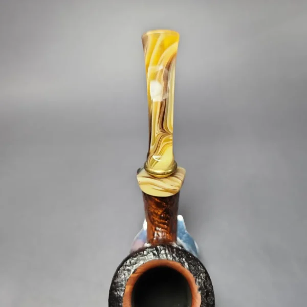 Neerup Structure Contrast Sandblasted Pot Estate Briar Pipe, Unsmoked - Image 7