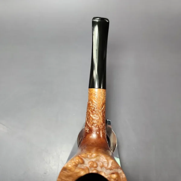 Savinelli XL Partially Sandblasted Freehand 5 Estate Briar Pipe, Italian Estates - Image 7