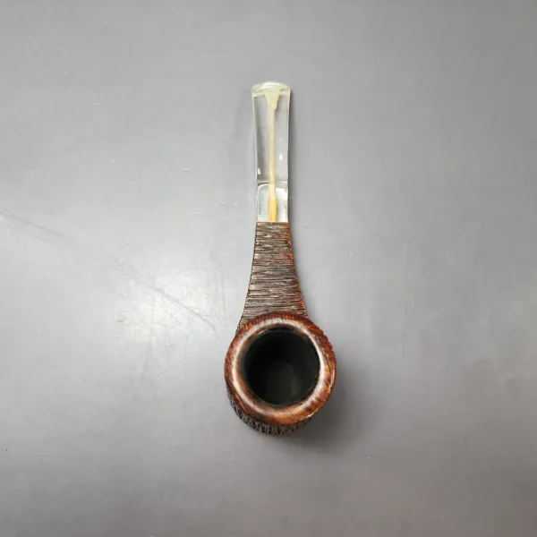 GBD Rockroot 9665 Rusticated Volcano Sitter Estate Briar Pipe, English Estates - Image 6