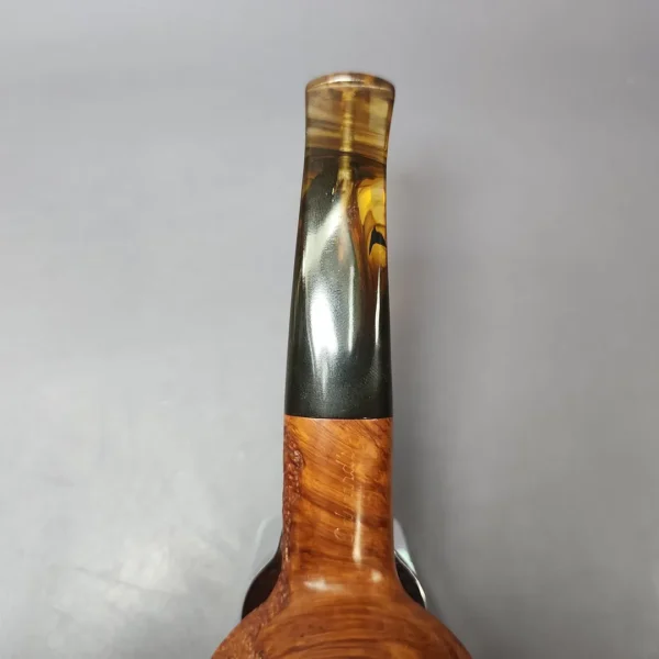 Edward's Spot Carved Squat Rhodesian Estate Briar Pipe, American Estates - Image 7
