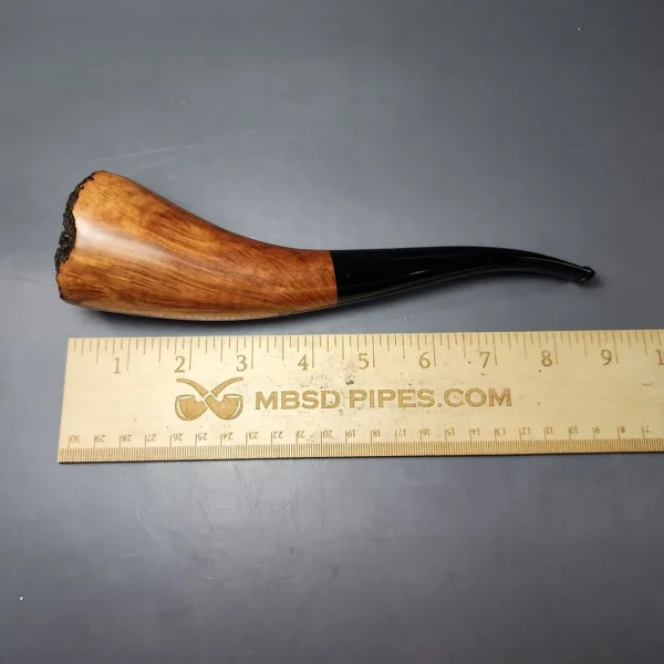 Randy Wiley 1991 Patina 99 Magnum Smooth Horn Estate Briar Pipe, Unsmoked - Image 7