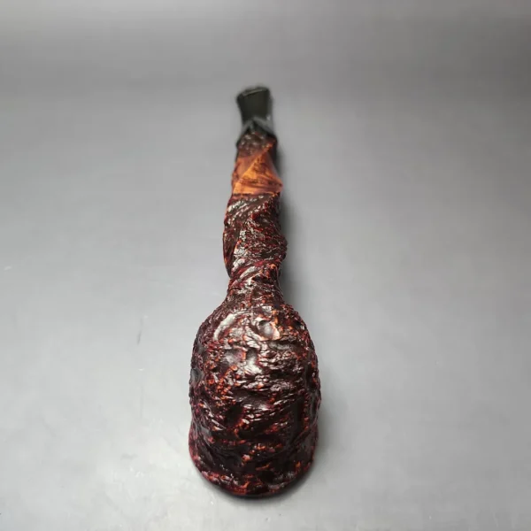 Preben Holm Wengholt Collector 100 Rusticated Spiral Billiard Estate Briar Pipe, Unsmoked - Image 7