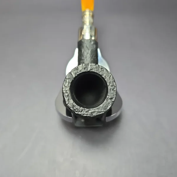 Peterson Amber Spigot X105 Sandblasted Billiard Estate Briar Pipe, Unsmoked - Image 7