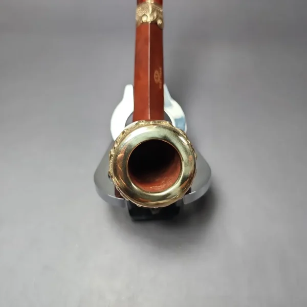 19th c. CPF Best Make Smooth Liverpool w/ Amber Estate Briar Pipe, Unsmoked - Image 7