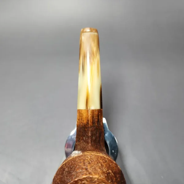Ropp Vintage Stout Sandblasted Bulldog Estate Briar Pipe, Unsmoked - Image 7