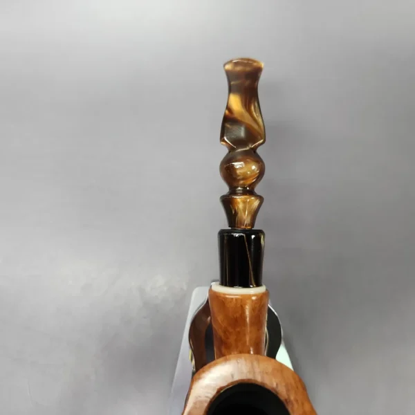 Edward's XL Smooth Freehand Dublin w/ Acrylic Estate Briar Pipe, American Estates - Image 8