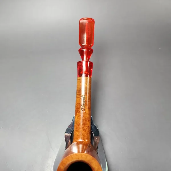 Edward's XL Smooth Lumberman w/ Acrylic Estate Briar Pipe, American Estates - Image 7