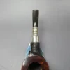 Elwood (Ferndown) Rusticated Zulu w/ Silver Spigot Estate Briar Pipe, English Estates, 9mm - Image 7
