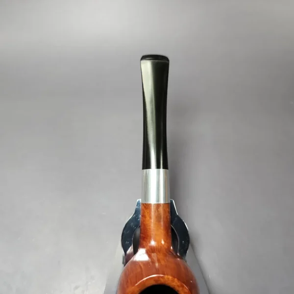 Kaywoodie Pre-1977 Signet Smooth Apple w/ Aluminum Estate Briar Pipe, Unsmoked - Image 7