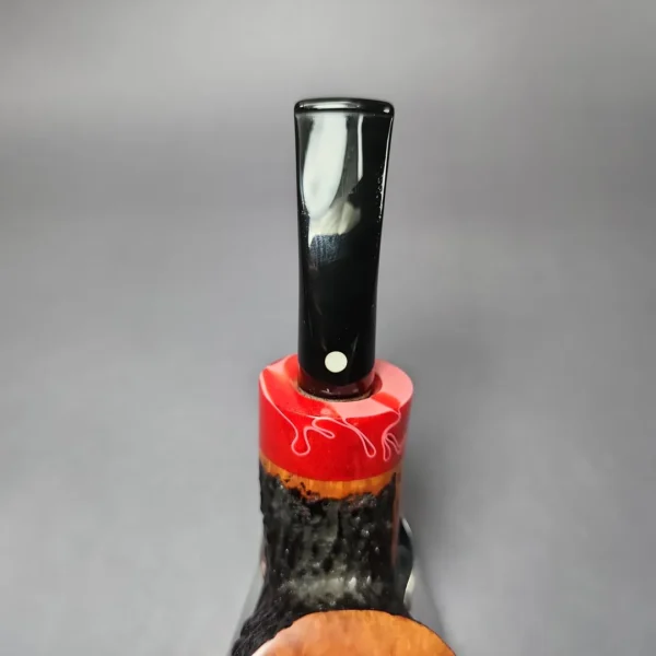 Armellini Botero Reverse Calabash Rusticated Dublin Estate Briar Pipe, Unsmoked - Image 7