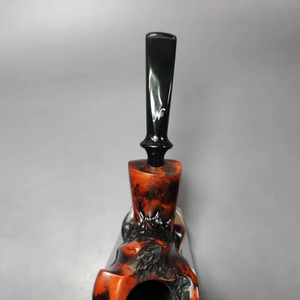 Nording Moss Partially Rusticated Freehand Estate Briar Pipe, Unsmoked - Image 7