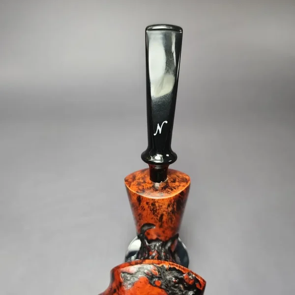 Nording Moss Partially Rusticated Freehand Estate Briar Pipe, Unsmoked - Image 7