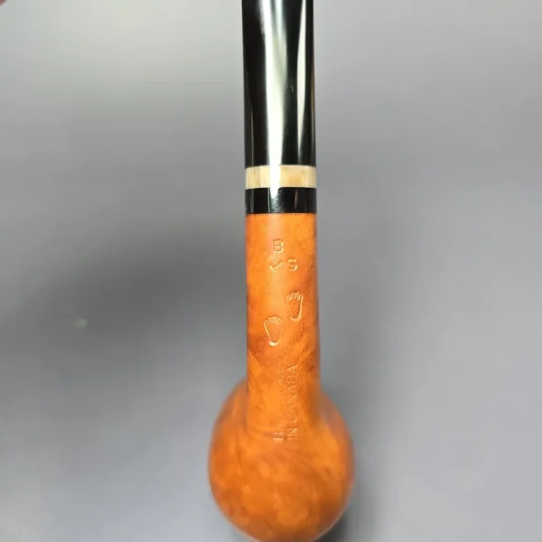 BST (Todd Bannard) 2 Foot Grade Smooth Billiard w/ Imitation Horn Estate Briar Pipe, Unsmoked - Image 7