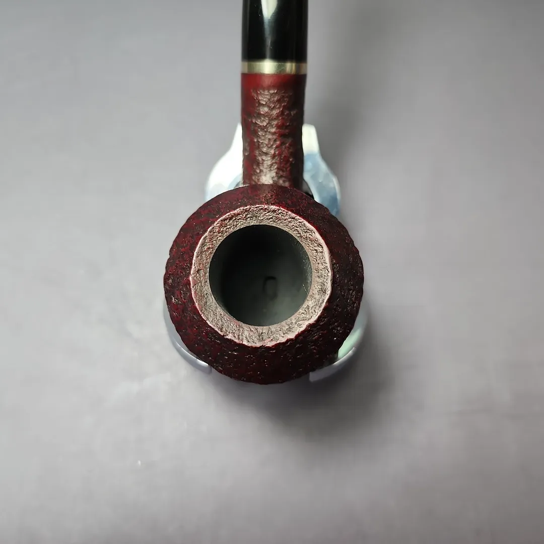 Vauen 5202 Sandblasted Rhodesian w/ Brass Estate Briar Pipe, Unsmoked, 9mm - Image 7