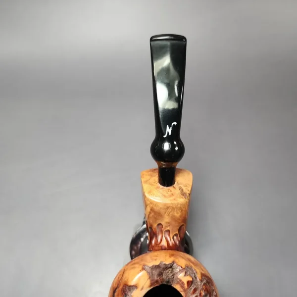 Nording Spruce Cone Partially Rusticated Freehand Estate Briar Pipe, Unsmoked - Image 7