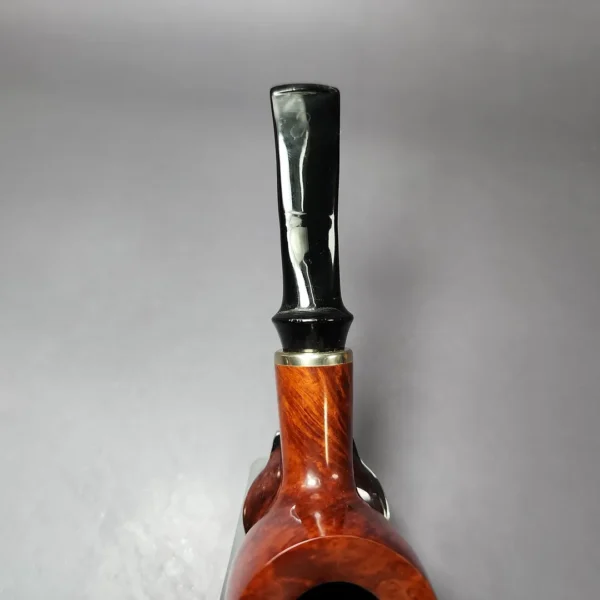 Vauen 3314 Smooth Pot w/ Brass Estate Briar Pipe, Unsmoked, 9mm - Image 7