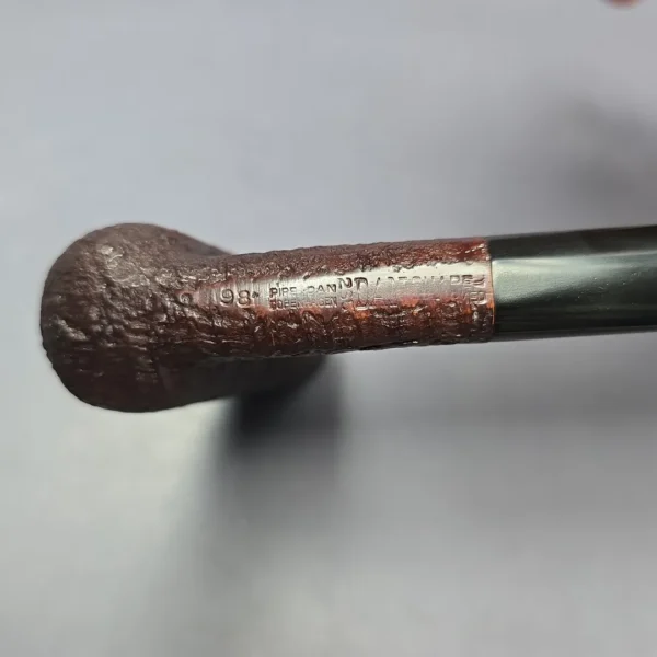 Pipe Dan Dan Shape Chimney 98 Sandblasted Stack Estate Briar Pipe, Danish Estates - Image 7