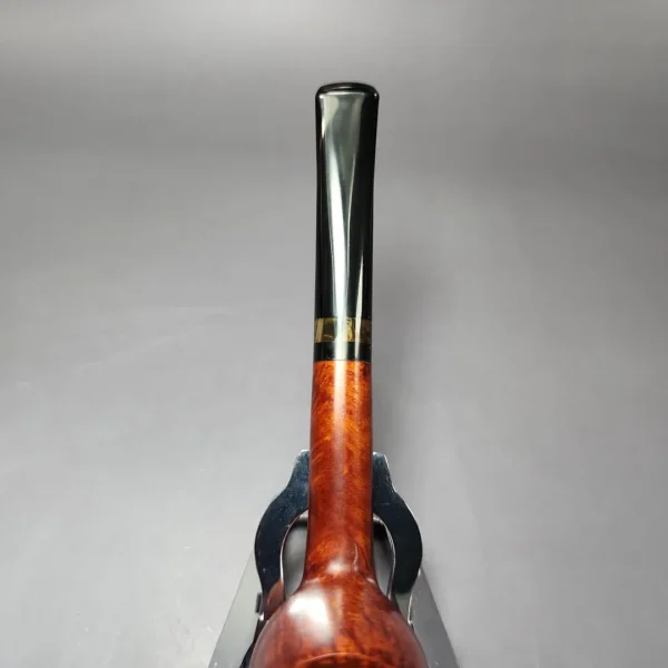 BST (Todd Bannard) One Foot Grade Smooth Billiard w/ Horn Estate Briar Pipe, Unsmoked - Image 7