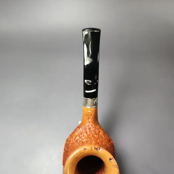 Don Carlos XL Partially Rusticated Brandy w/ Silver Estate Briar Pipe, Unsmoked - Image 7