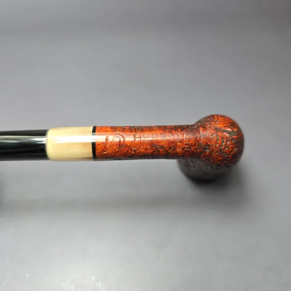 Herriot Pipes Partially Sandblasted "Arne Jacobsen" Dublin w/ Horn Estate Briar Pipe, Unsmoked - Image 7