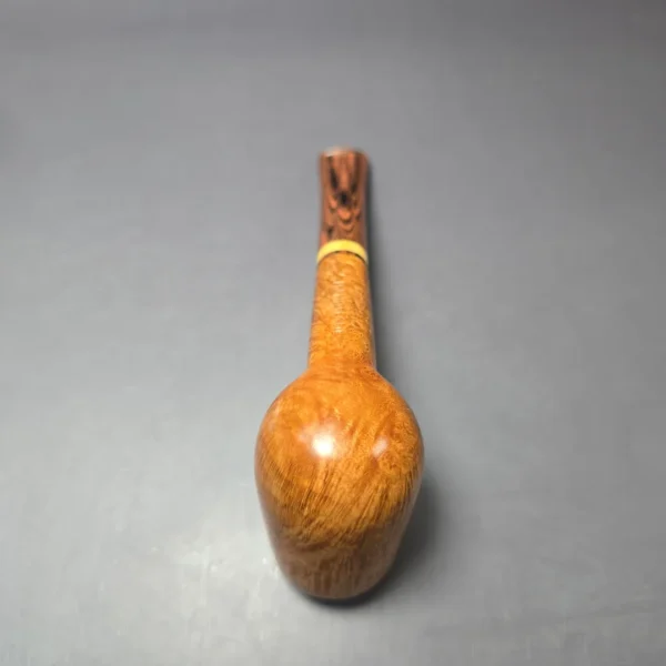 Herriot Pipes Smooth Billiard w/ Boxwood Handmade Briar Pipe, New - Image 7