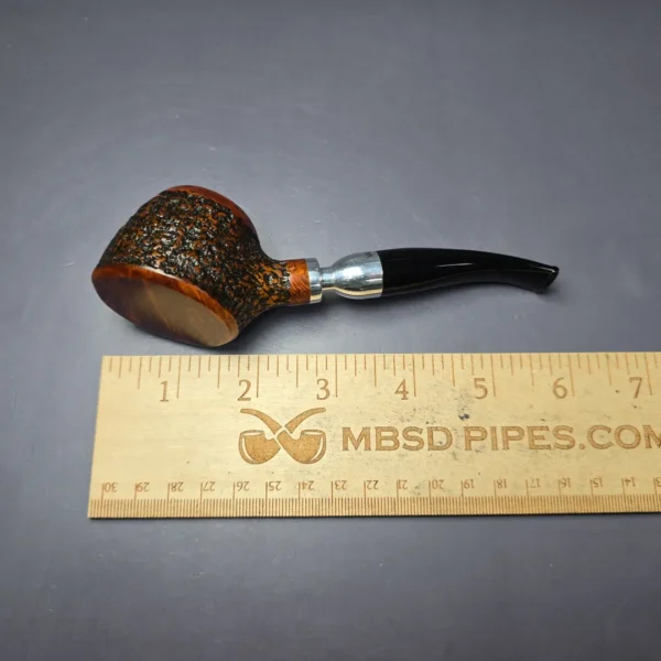 Vauen Venti 3 Partially Rusticated Sitter Estate Briar Pipe, Unsmoked, 9mm - Image 7