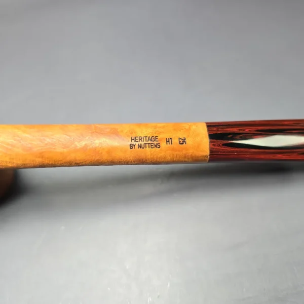 Bruno Nuttens Heritage H1 Sandblasted Canadian w/ Cumberland Briar Pipe, New - Image 7
