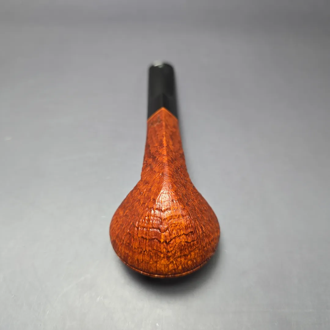 Christophe Wolff "Hyde Park" Sandblasted Squat Bulldog Handmade Briar Pipe, New - Image 7
