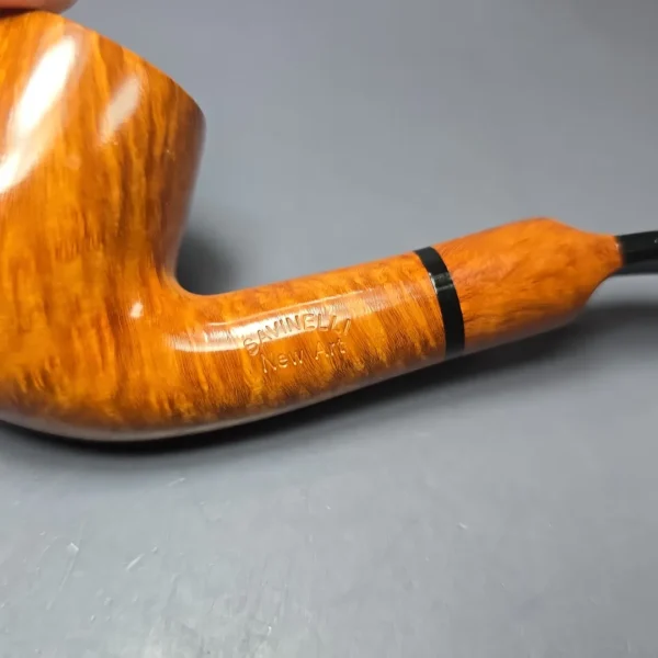 Savinelli New Art 603 Smooth Bent Billiard Estate Briar Pipe, Unsmoked, 6mm - Image 7