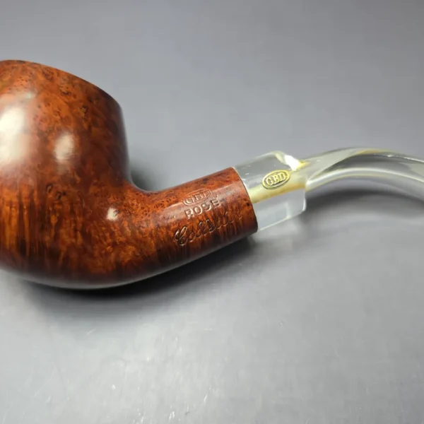 GBD Rose Collector 9633 Smooth Apple w/ Perspex Estate Briar Pipe, English Estates - Image 7