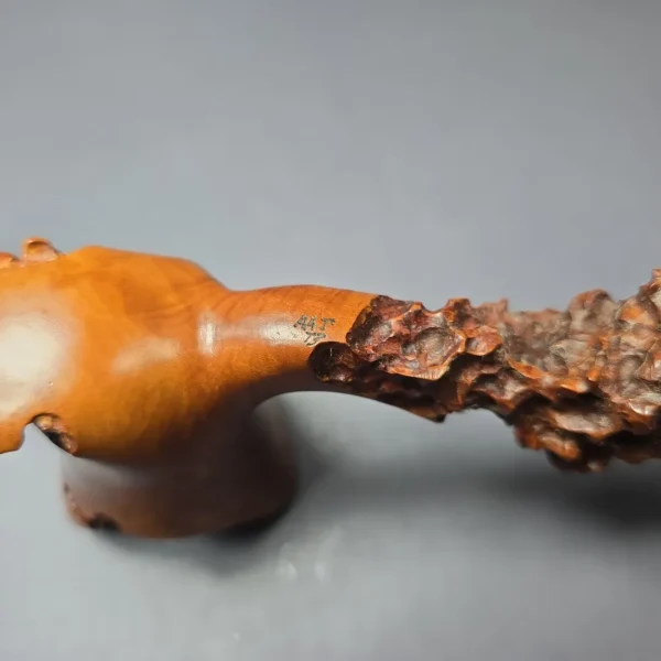 Micoli (Robert Burns) Partially Rusticated Freehand Estate Briar Pipe, American Estates - Image 7