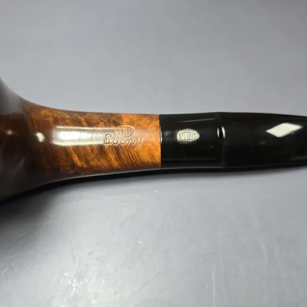 GBD Ebony 9664 Smooth Panel Zulu Estate Briar Pipe, Unsmoked - Image 7