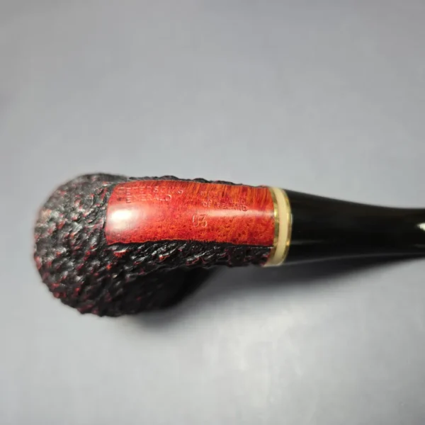 Peterson Emerald 03 Rusticated Bent Apple Estate Briar Pipe, Irish Estates - Image 7