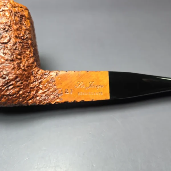 Ser Jacopo Pre-1994 Renaissance 127 Rusticated Panel Estate Briar Pipe, Italian Estates - Image 7
