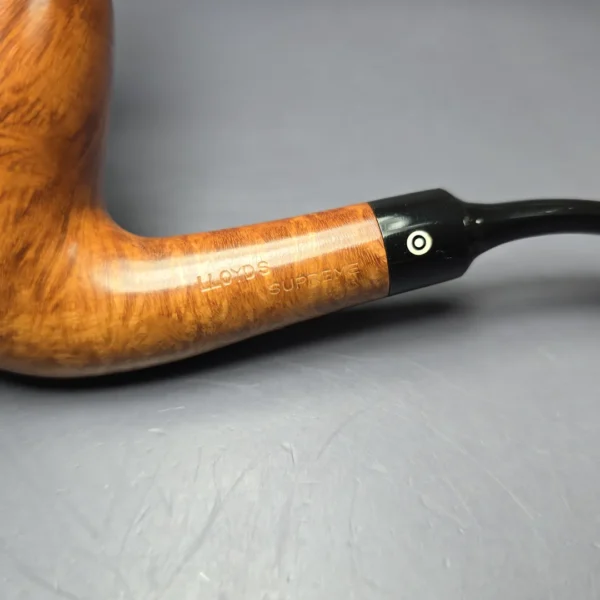 Lloyd's Supreme by Lorenzo Smooth Bent Egg Estate Briar Pipe, Italian Estates - Image 7