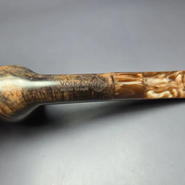 Volkan Grade 7 Smooth Golden Contrast Dublin Estate Briar Pipe, Unsmoked, 9mm - Image 7