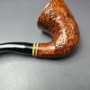 Molina Sandblasted Calabash w/ Olivewood Estate Briar Pipe, Unsmoked, 9mm - Image 7