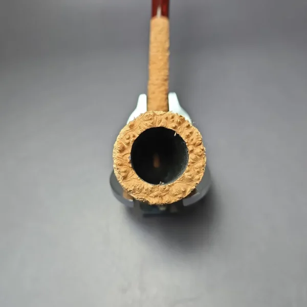 Pipe Tristan Natural Granite XL Rusticated Liverpool Handmade Briar Pipe, New - Image 7