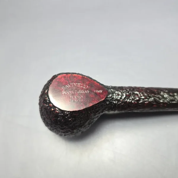 Savinelli Sport Edition Soccer Rusticated Apple Estate Briar Pipe, Unsmoked, 9mm - Image 7
